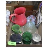 COASTERS, PITCHER, FIESTA MUG, LUSTERWARE LAMP>>>>