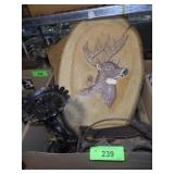 VINTAGE RUSTY & BENT 7-UP METAL CARRIER, CARVED >>