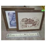 PRINT ON BURLAP, HORSE PRINT & HOME PLAQUE