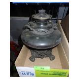 VINTAGE OIL LAMP PATENTED JUNE 7TH 1892