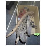 HORSE HAME WALL HANGER, GAUGE, HORSE BIT, ETC