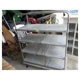 ROLLING STORAGE RACK 60" x 24" x 68"