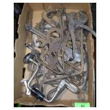ASST. VINTAGE WRENCHES, BRACE, ETC