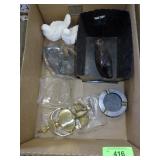 BRASS EAGLE DOOR KNOCKER, ALABASTER BIRDS,  >>>>>