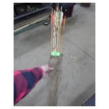 VINTAGE INDIAN ARCHERY LEATHER ARROW QUIVER WITH>>