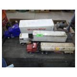 VINTAGE SHELL OIL TANKER, MOTORCRAFT TRUCK &>>>>>