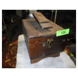 SHOE SHINE BOX W/ CONTENTS