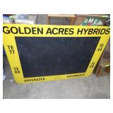 MASONITE GOLDEN ACRES CHALKBOARD SIGN 48 x 36