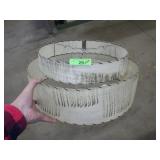 VINTAGE FIBERGLASS LAMP SHADE (TOP 15", BASE 19")