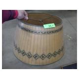 VINTAGE PAPER? LAMP SHADE (SOME TEARS -= SEE PICS)
