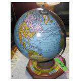 VINTAGE CHEIN TIN LITHO ZODIAC GLOBE (SMALL DENT >