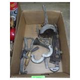 PIPE WRENCH, SOME KIND OF SAW, ETC