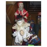 VTG PAPER MACHE SANTA (SEE PICS FOR CONDITION)>>>>