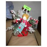 VINTAGE DICKSON SANTA BOOT CHRISTMAS ARRANGEMENT