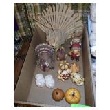 STRAW TURKEY, TURKEY S&P SHAKERS, FALL FIGURINES