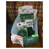 ST. PATRICKS DAY DISH TOWELS, PLACEMATS, HOT PAD>>