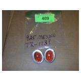 STERLING & BALTIC AMBER? EARRINGS (925 MEXICO >>>>