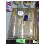 ASST. VINTAGE BOTTLES, CREAMERS & JARS