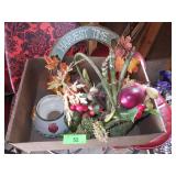FALL DECOR - WREATH, BASKET & CANDLE COVER