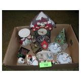 CHRISTMAS BL- VTG LEFTON CANDLE HOLDERS, SANTA>>>