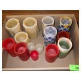 ASST. BATTERY OPERATED CANDLES SOME W/ BATTERIES