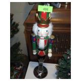 WOODEN NUTCRACKER (BROKEN PC. ON HAND - SEE PICS)>