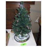 THOMAS KINKADE TABLETOP TREE W/ TRAIN - WORKS