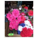 ASST. SILK FLOWERS & PATRIOTIC ARRANGEMENT