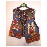 HANDMADE? REVERSIBLE QUILTED HALLOWEEN VEST (NO>>>