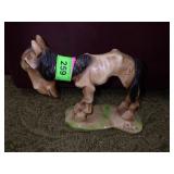 VTG CHALKWARE 'OLD PAINT' DONKEY FIGURINE (SMALL>>