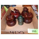 VINTAGE STONEWARE & GLASS INSULATORS
