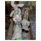 PLUSH EASTER BUNNIES & LAMBS, EASTER EGG TREE, >>>