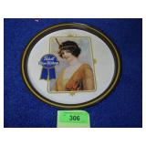 VINTAGE ?  PABST BLUE RIBBON BEER TRAY 10 3/4'