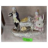 VTG DRESDEN LACE GERMAN FIGURINE **NO SHIPPING** >