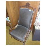 VINTAGE VICTORIAN PLATFORM ROCKER **BRING HELP**