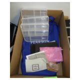 PLASTIC STORAGE CONTAINERS, WALLETS, SHOE MITTS>>>