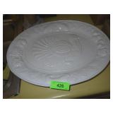 CRESCO EMBOSSED TURKEY PLATTER **NO SHIPPING**
