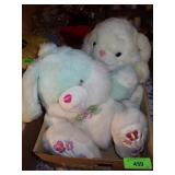 2 PLUSH EASTER BUNNIES (1 IS A MUSICAL, BUT DOES >