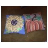 2 HARVEST SEASON THROW PILLOWS
