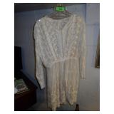 VTG 2 PC. EMBROIDERED WEDDING DRESS? (SKIRT & TOP>