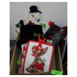 CHRISTMAS HOTPADS, STOCKINGS, SNOWMAN PILLOW