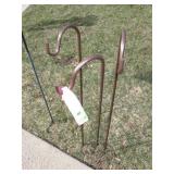 (3)  3' SHEPHERDS HOOKS