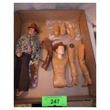1973 READY GANG RINGO DOLL, MARX JOHNNY WEST >>>