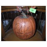 CERAMIC? AUTUMN BLESSINGS PUMPKIN  14' TALL