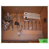 ASST. SCHOOL ITEMS - CHALK HOLDERS, COMPASS, CLIPS