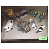 COW CREAMER, NAPKIN HOLDER SUGAR BOWL, FIGURINES>>