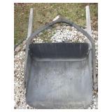 VINTAGE CAST IRON EARTH SCOOP 36' WIDE