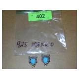 STERLING SILVER (925) TRIBAL MASK EARRINGS