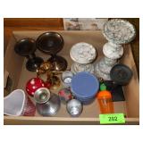 BL ASST. CANDLE HOLDERS, HEART MUG, CANISTER