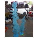 2 DECORATIVE  CHRISTMAS TREES 28' & 42'